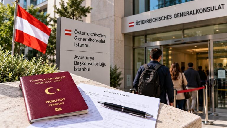 Avusturya aile birleşimi vizesi için Türk pasaportu ve C tipi başvuru evrakları