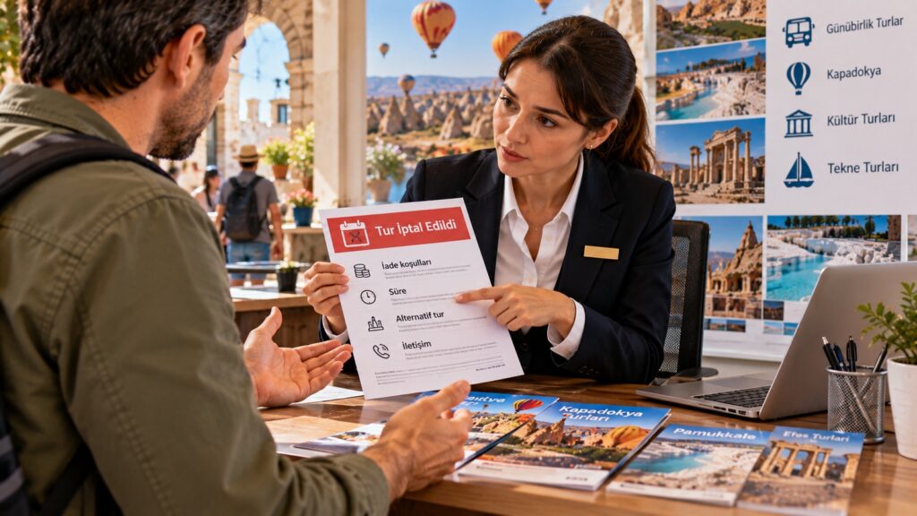 cancelar una excursión contratada en Turquía