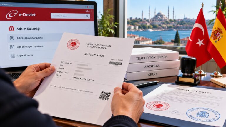 certificado de antecedentes penales en Turquía
