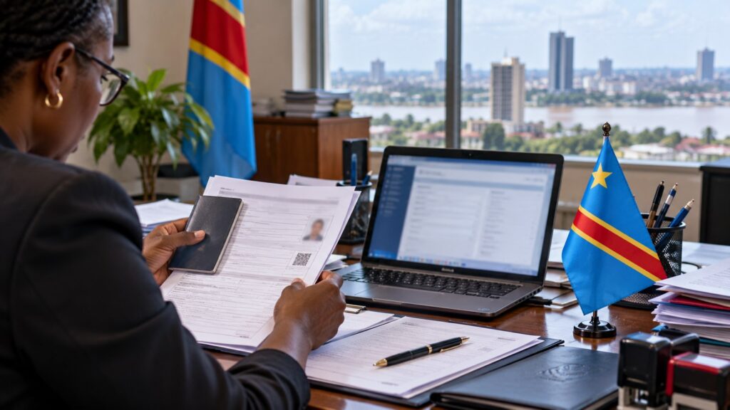 Demokratik Kongo Cumhuriyeti e-vize platformu kapsamında konsolosluk vize dosyalarının elektronik incelemesi