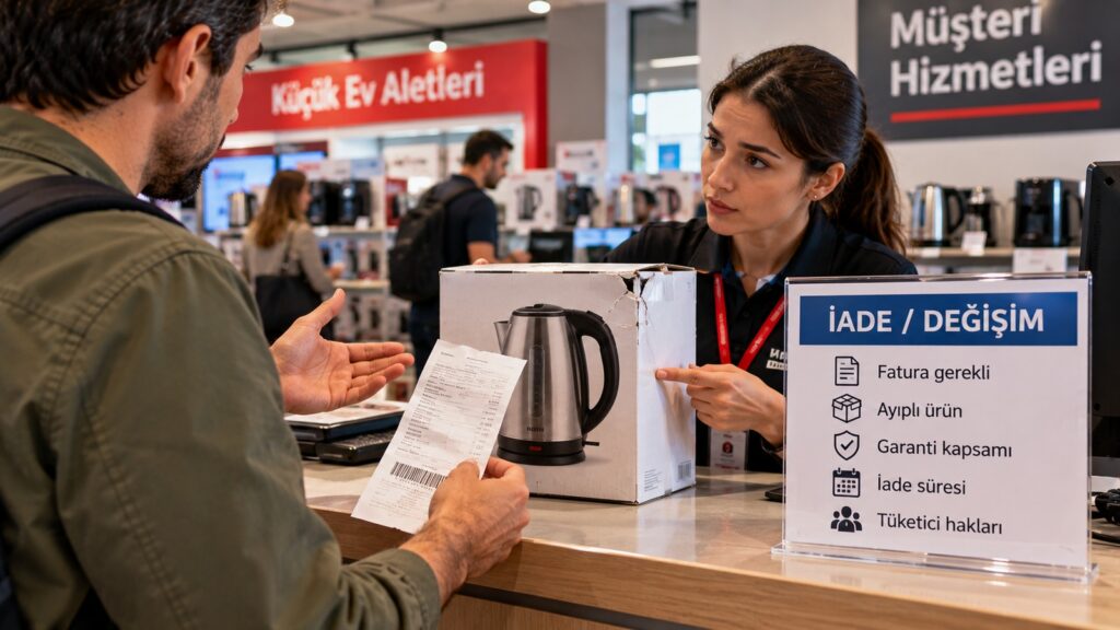 devolver una compra defectuosa en Turquía