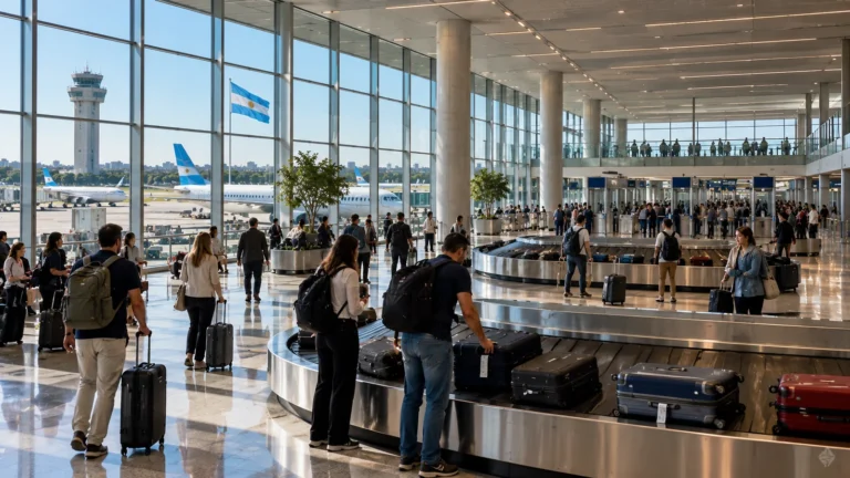 Ezeiza Havalimanı’na 35 bin metrekarelik geliş terminali: 14 bagaj bandı geliyor