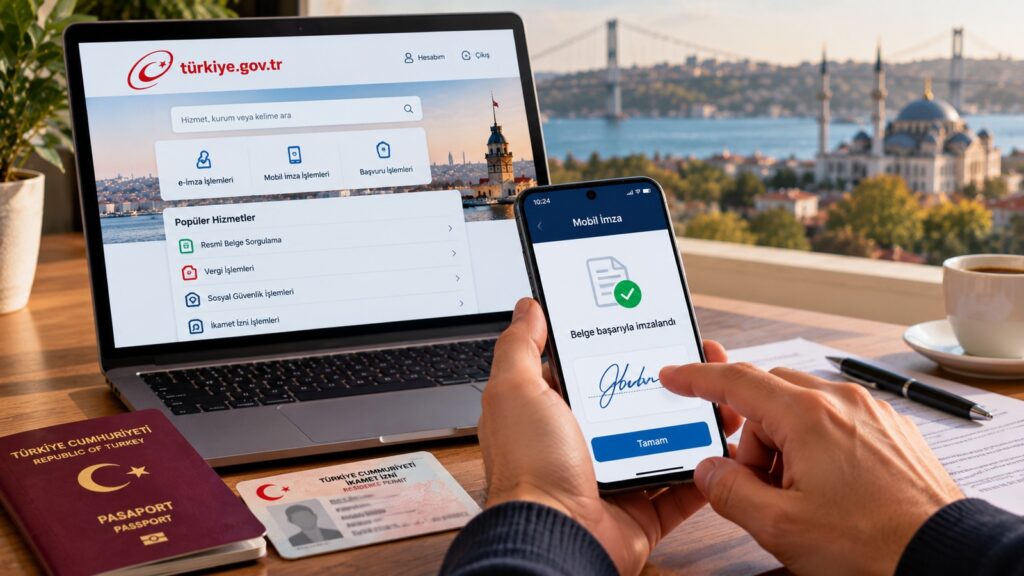 Firma electrónica y firma móvil en Turquía para trámites de un residente extranjero
