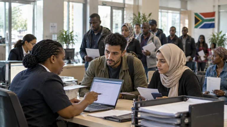 Güney Afrika sığınma başvuruları için göç idaresinde başvuru dosyası işlemleri
