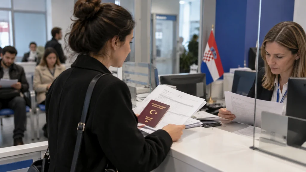 Hırvatistan vizesi başvuru sürecinde belge teslimi