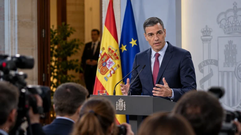 İspanya erken seçim kararı açıklamasında Pedro Sánchez