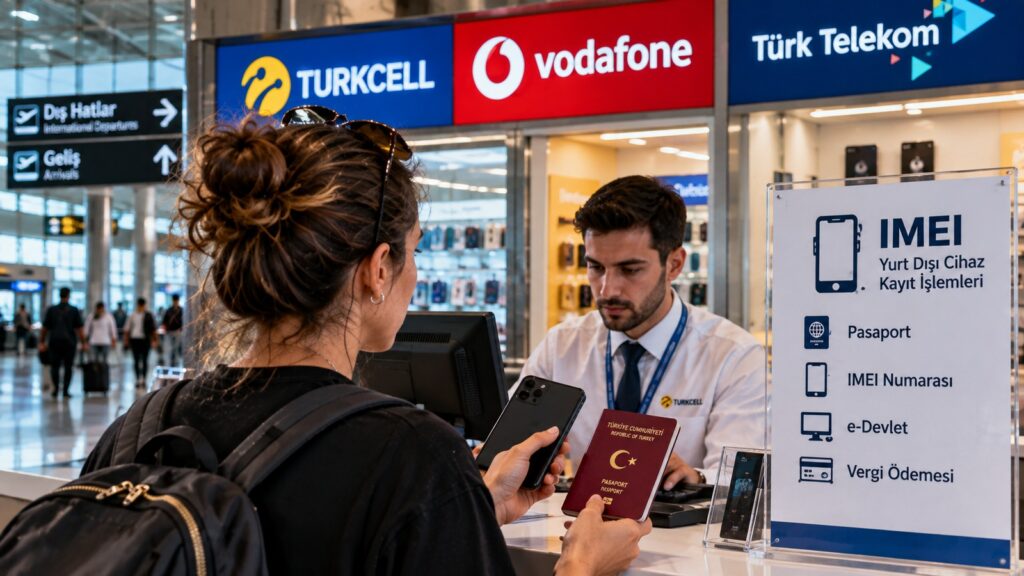 Móvil extranjero en Turquía durante un trámite de registro IMEI