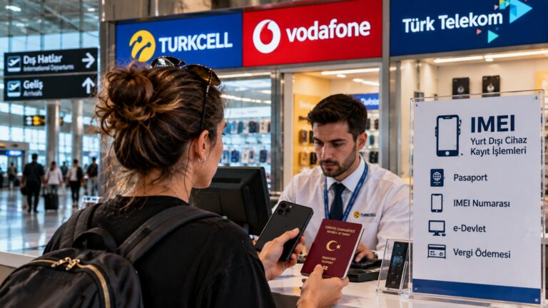 Móvil extranjero en Turquía durante un trámite de registro IMEI
