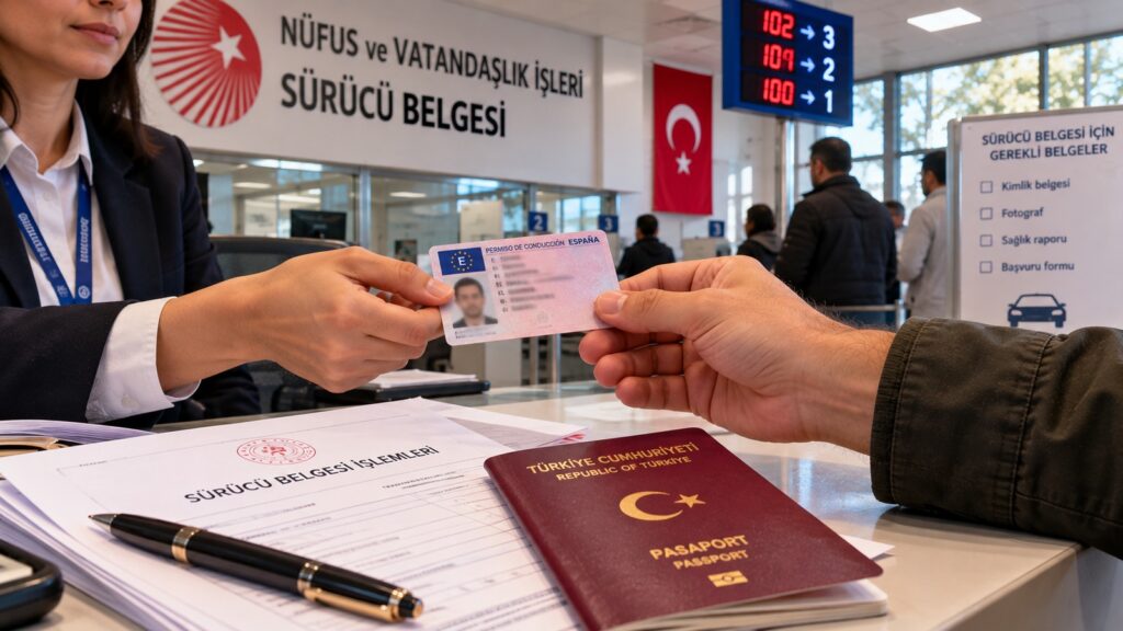 permiso de conducir español en Turquía para residentes