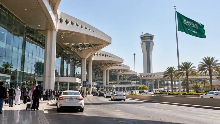 R4 ortak bildirisi sonrasında Riyad’da havalimanı dış terminal giriş alanı