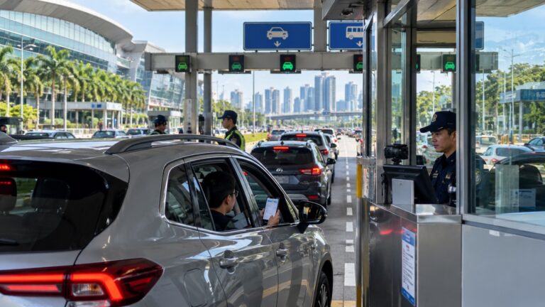 Singapur kara sınırı araç izni