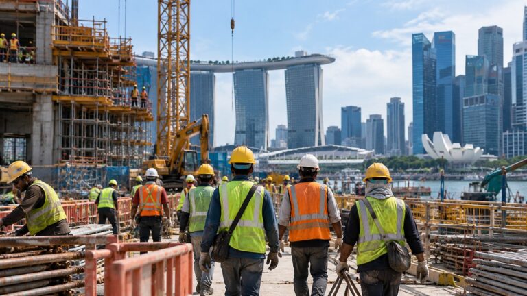 Singapur yabancı istihdamı ve inşaat sektöründeki çalışanlar
