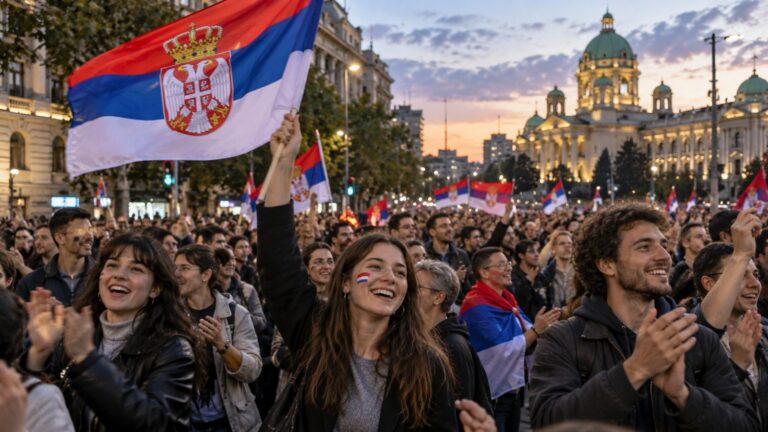 Sırbistan seçim sonuçları sonrası Belgrad