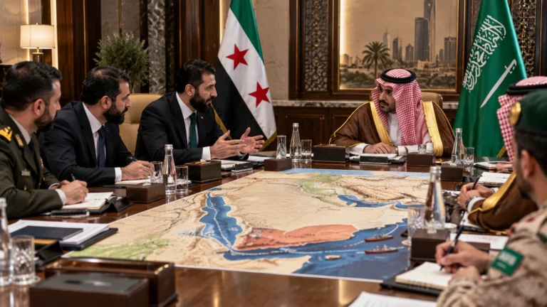Suriye asker gönderme seçeneği gündemindeki Suriye ve Suudi Arabistan heyetlerini temsil eden diplomatik toplantı