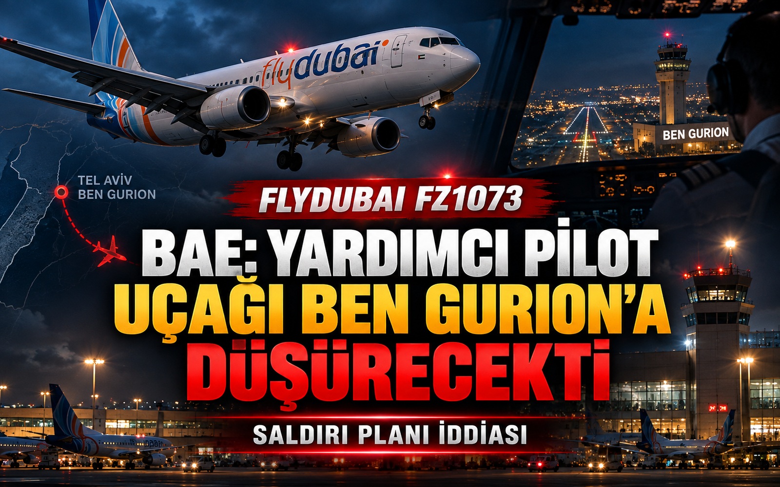 BAE: Yardımcı pilot uçağı Ben Gurion’a düşürecekti
