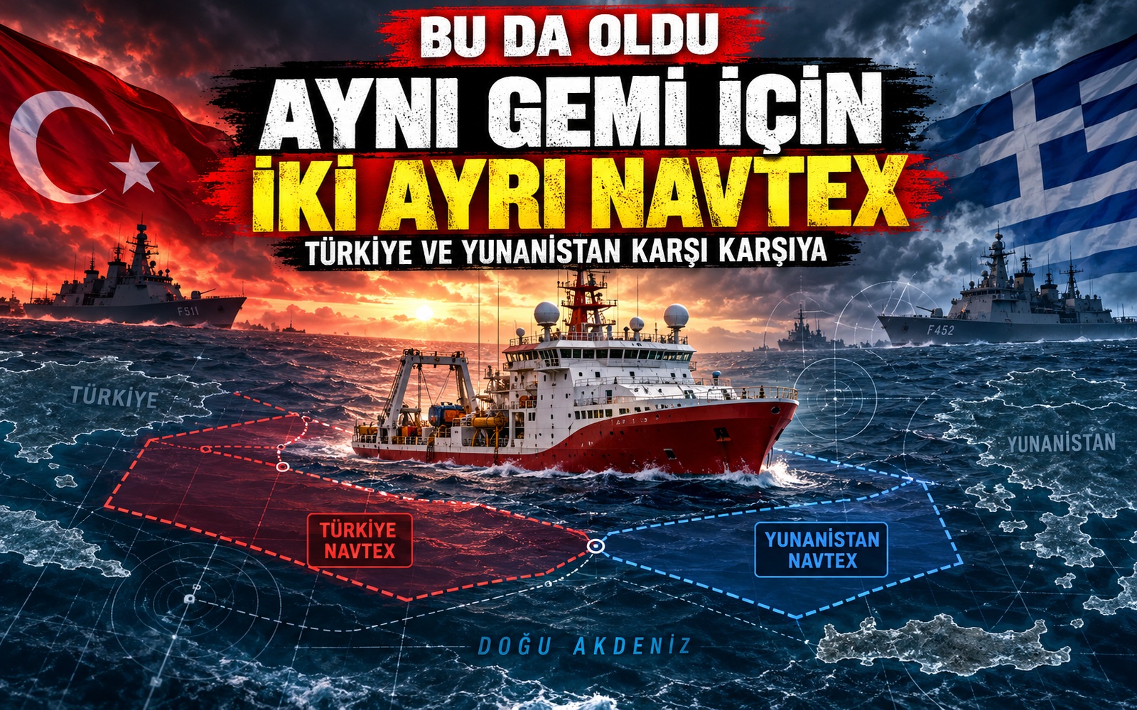 Bu da oldu: Türkiye ve Yunanistan aynı gemi için ayrı NAVTEX yayımladı