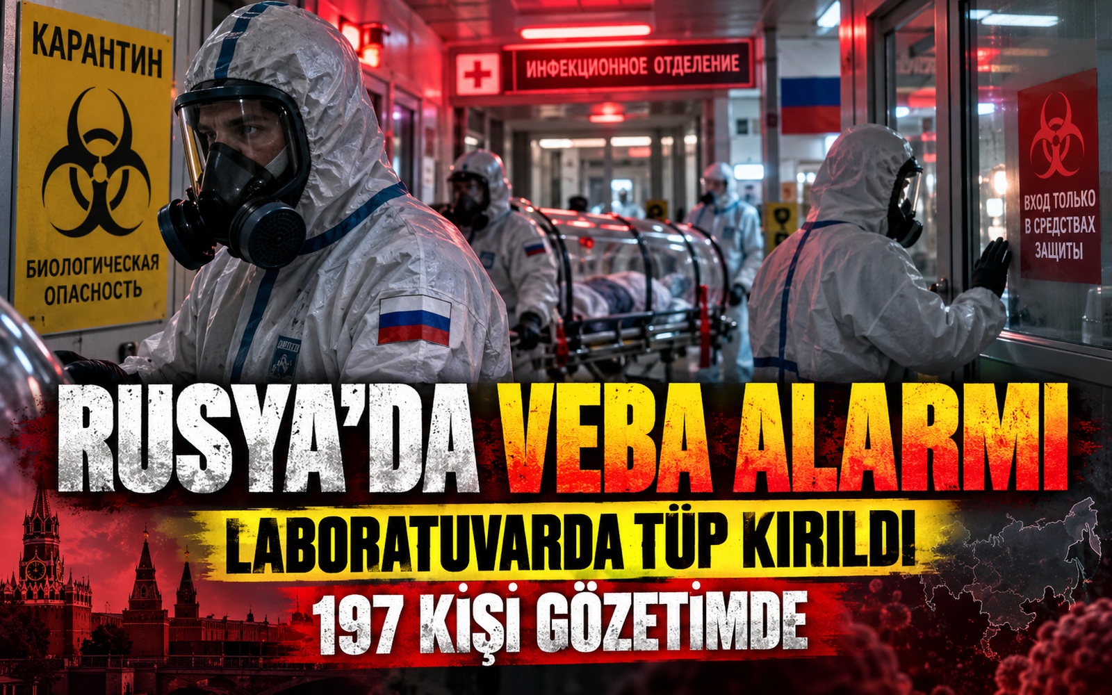 Laboratuvarda tüp kırıldı, alarm verildi, karantina başladı