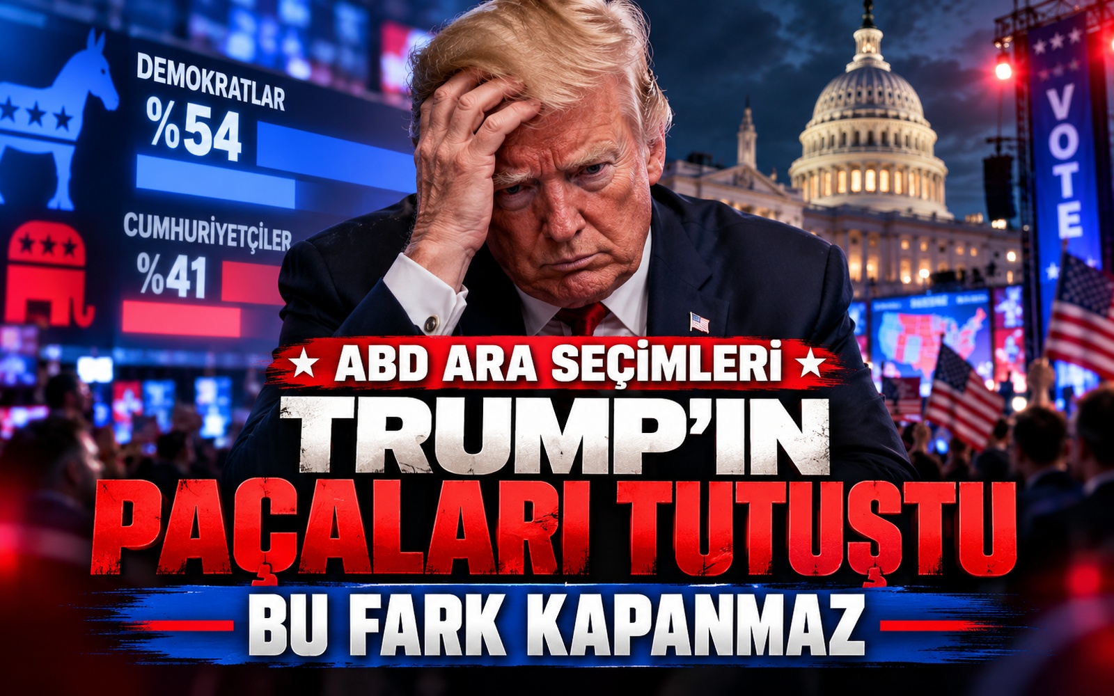 Trump’ın paçaları tutuştu: Bu fark kapanmaz