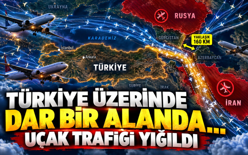 Kafkasya-Türkiye hava koridoru üzerinde yoğunlaşan uçuş trafiği