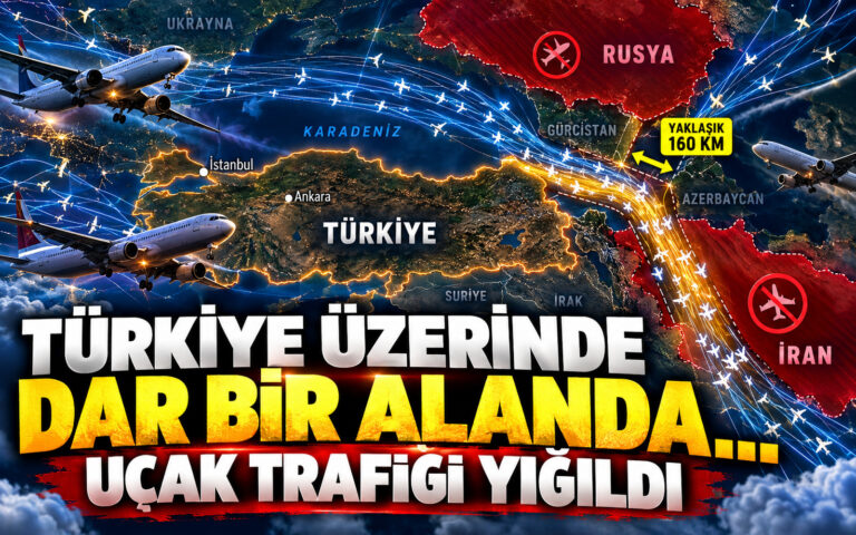Kafkasya-Türkiye hava koridoru üzerinde yoğunlaşan uçuş trafiği