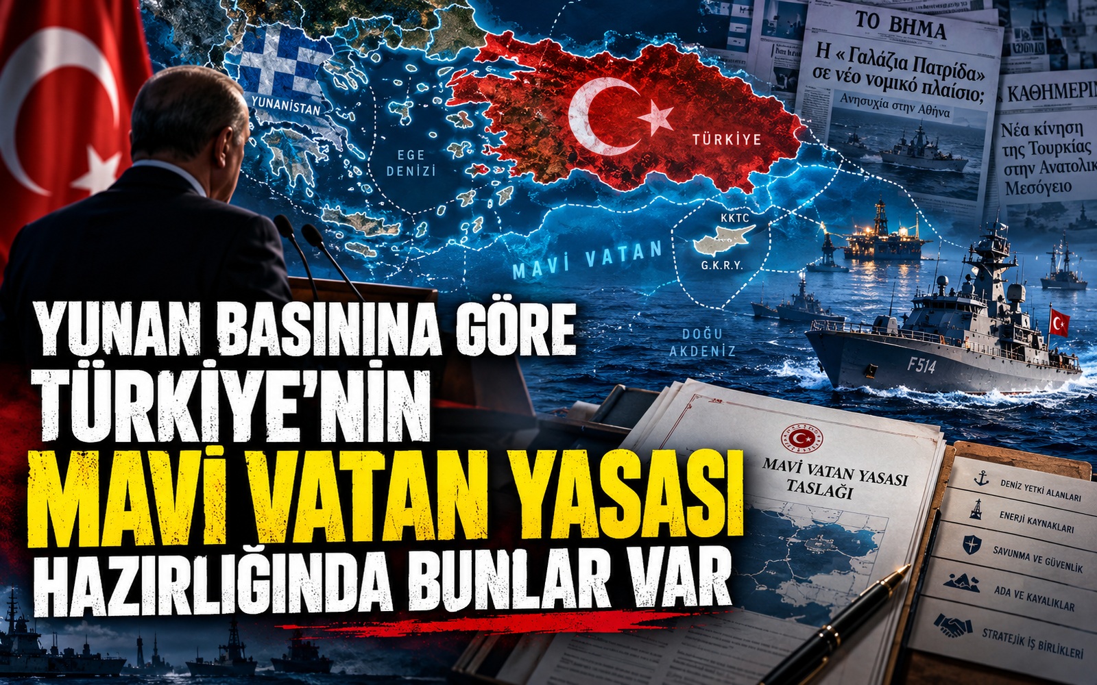 Yunan basınına göre Türkiye’nin “Mavi Vatan Yasası” hazırlığında bunlar var