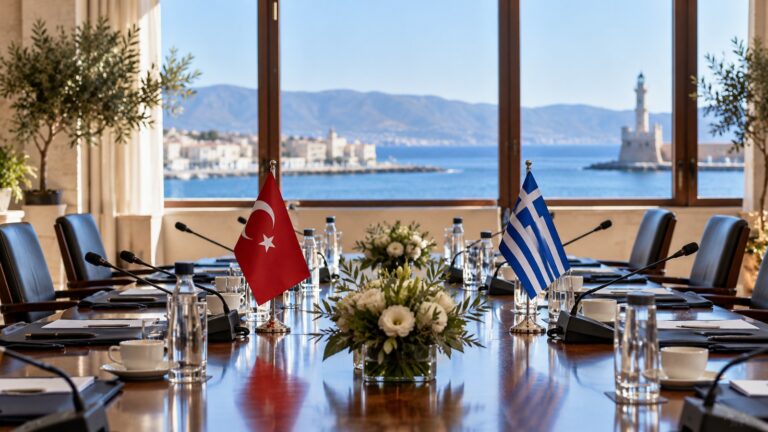 Türkiye ve Yunanistan Girit’te masaya oturuyor: Askerî heyetler de katılıyor