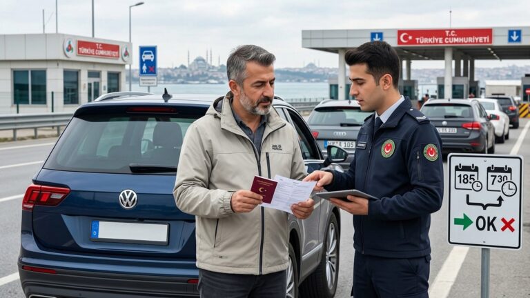 yabancı plakalı araç 185 gün kuralı